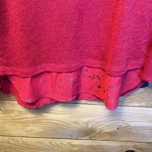 WOMENS SOHO SIZE Large‎ RED BLOUSE. - Picture 4 of 7